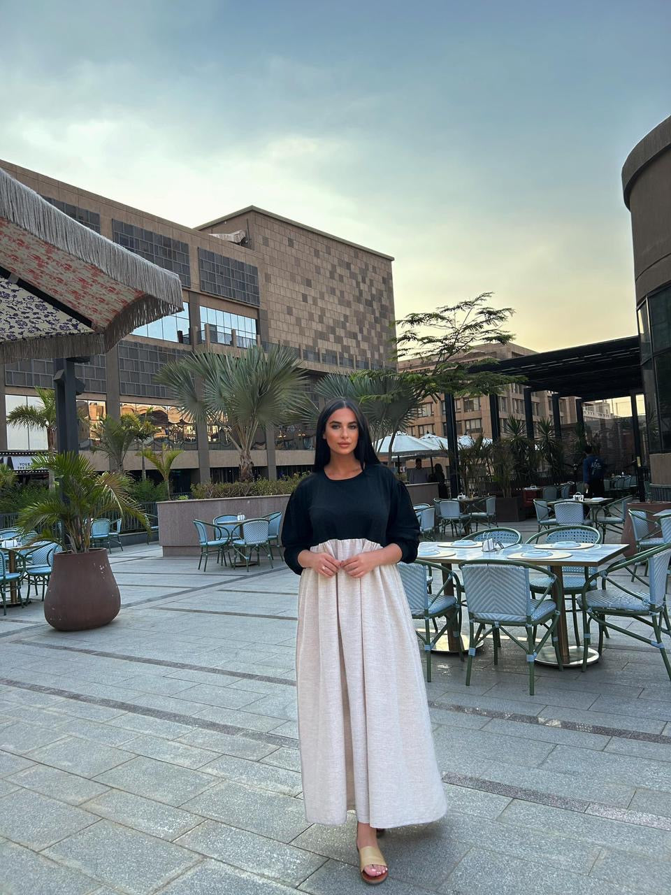 Black&White Maxi Dress