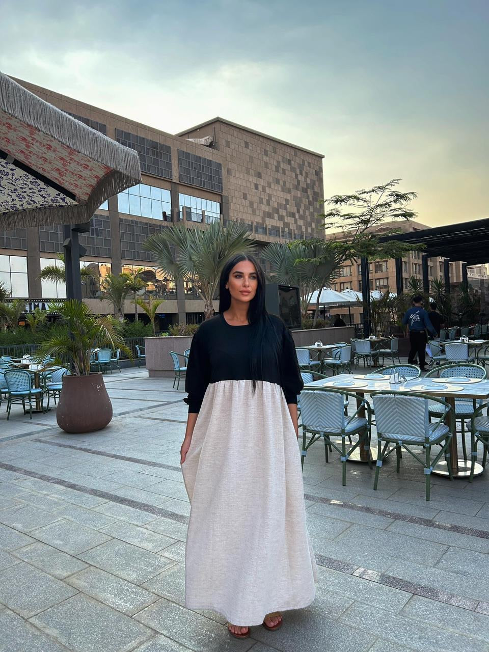 Black&White Maxi Dress