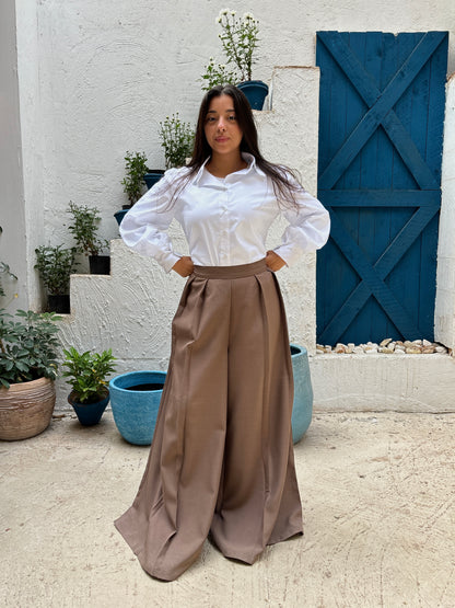 Wide skirt pants