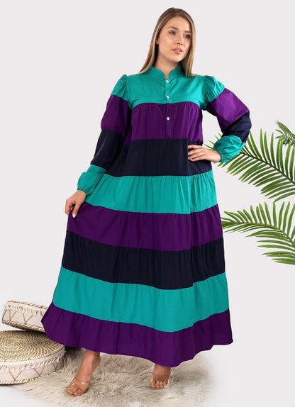 colorful tiered dress