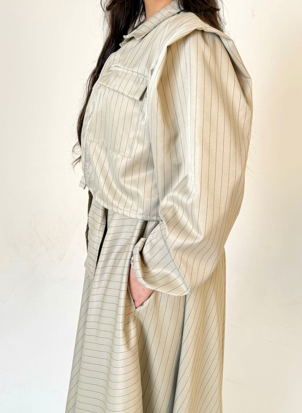 The Layered Signature Dress-Beige