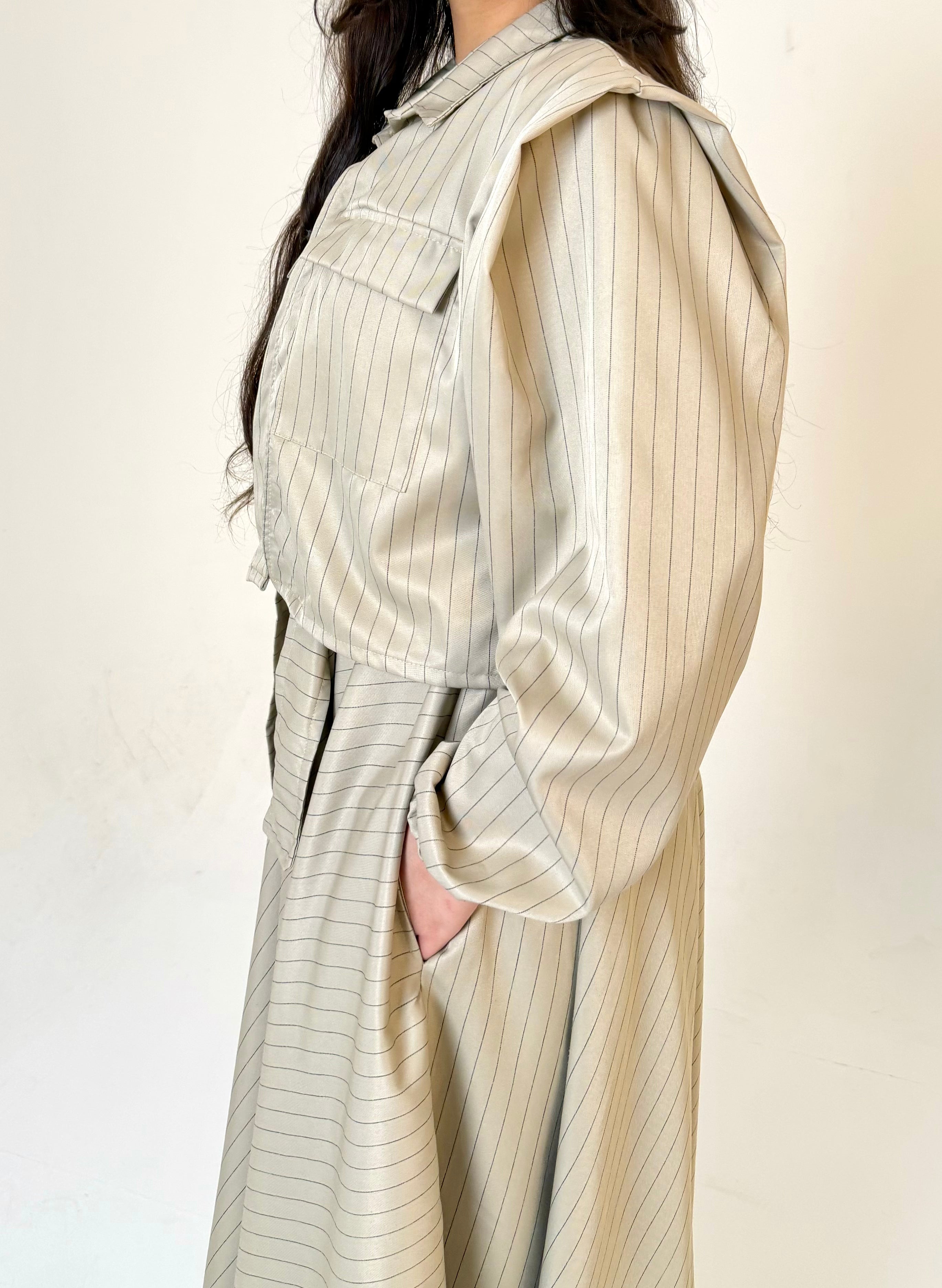 The Layered Signature Dress-Beige