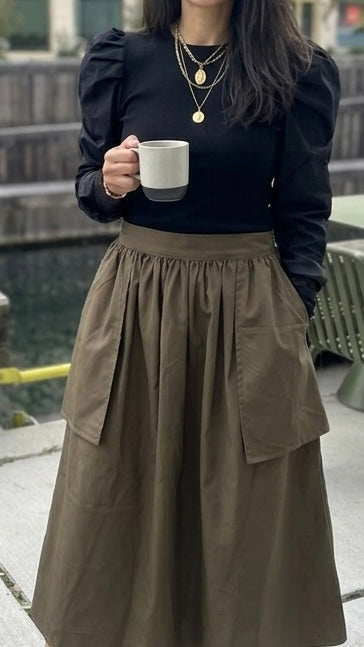 The Storyteller Skirt - Olive