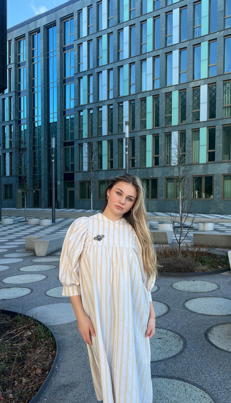 Linen Striped Dress