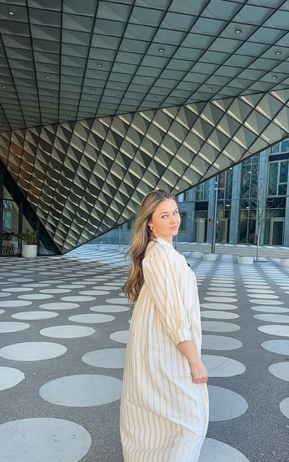 wide stripes dress