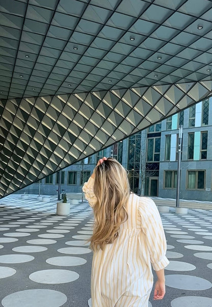 wide stripes dress