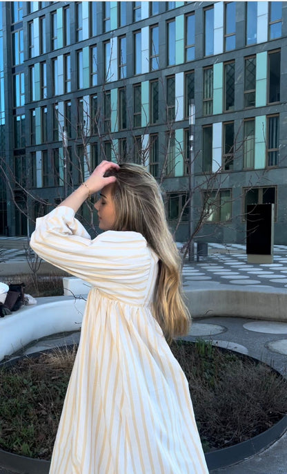 wide stripes dress