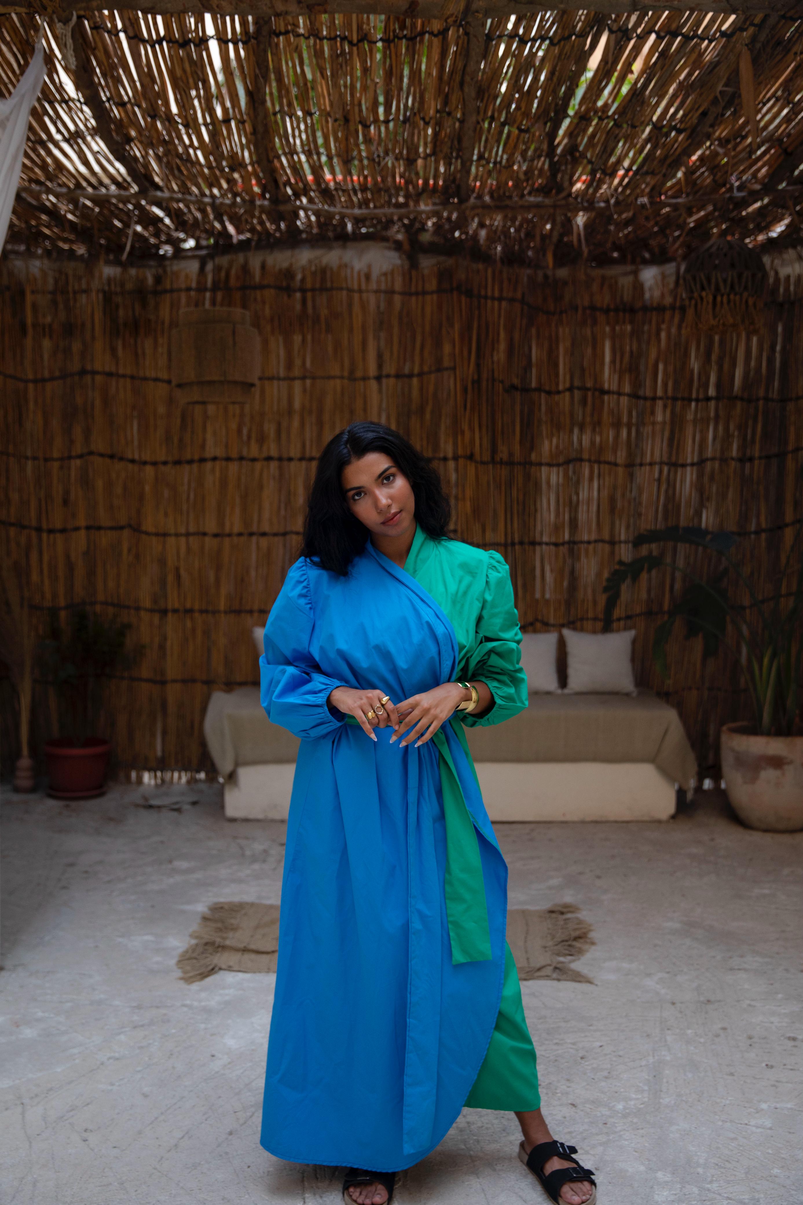 cross dress blue*green