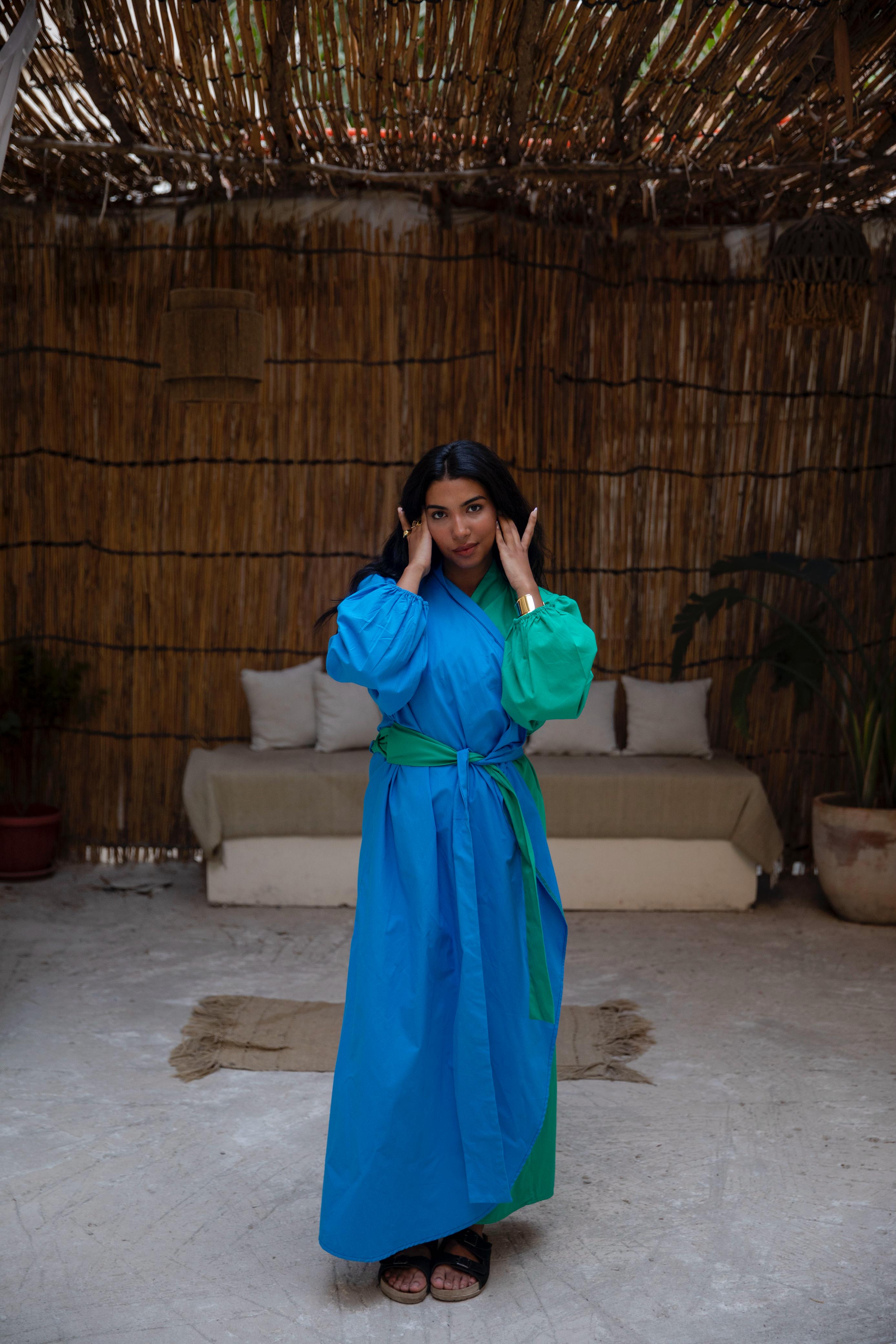 cross dress blue*green