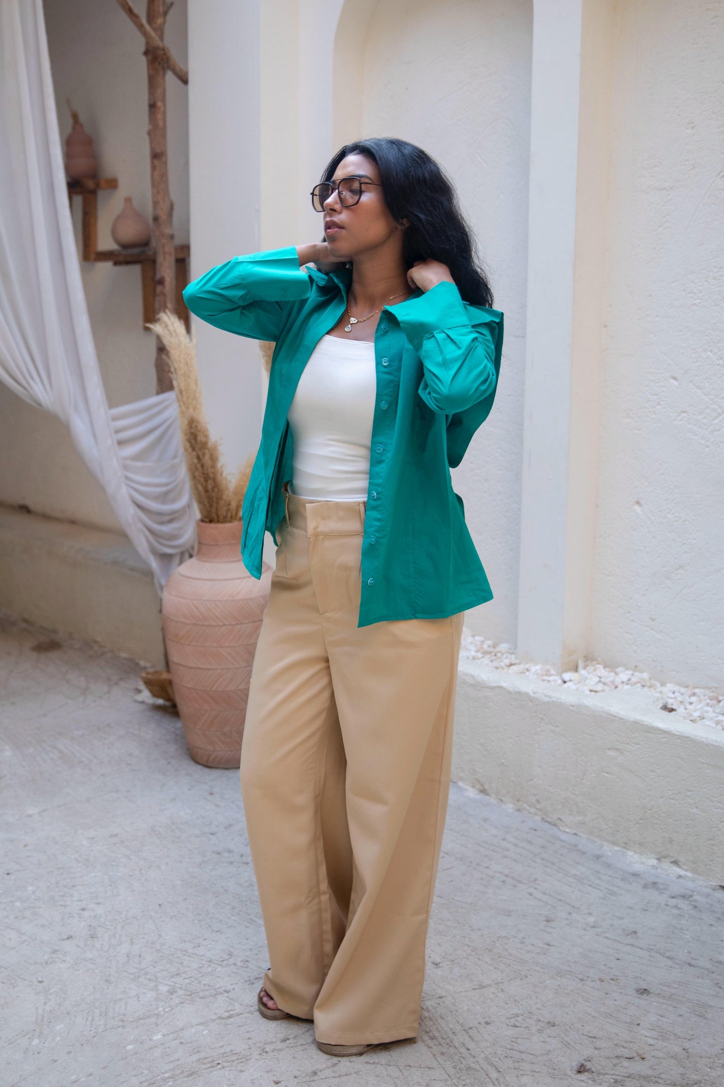 slim shirt in mint