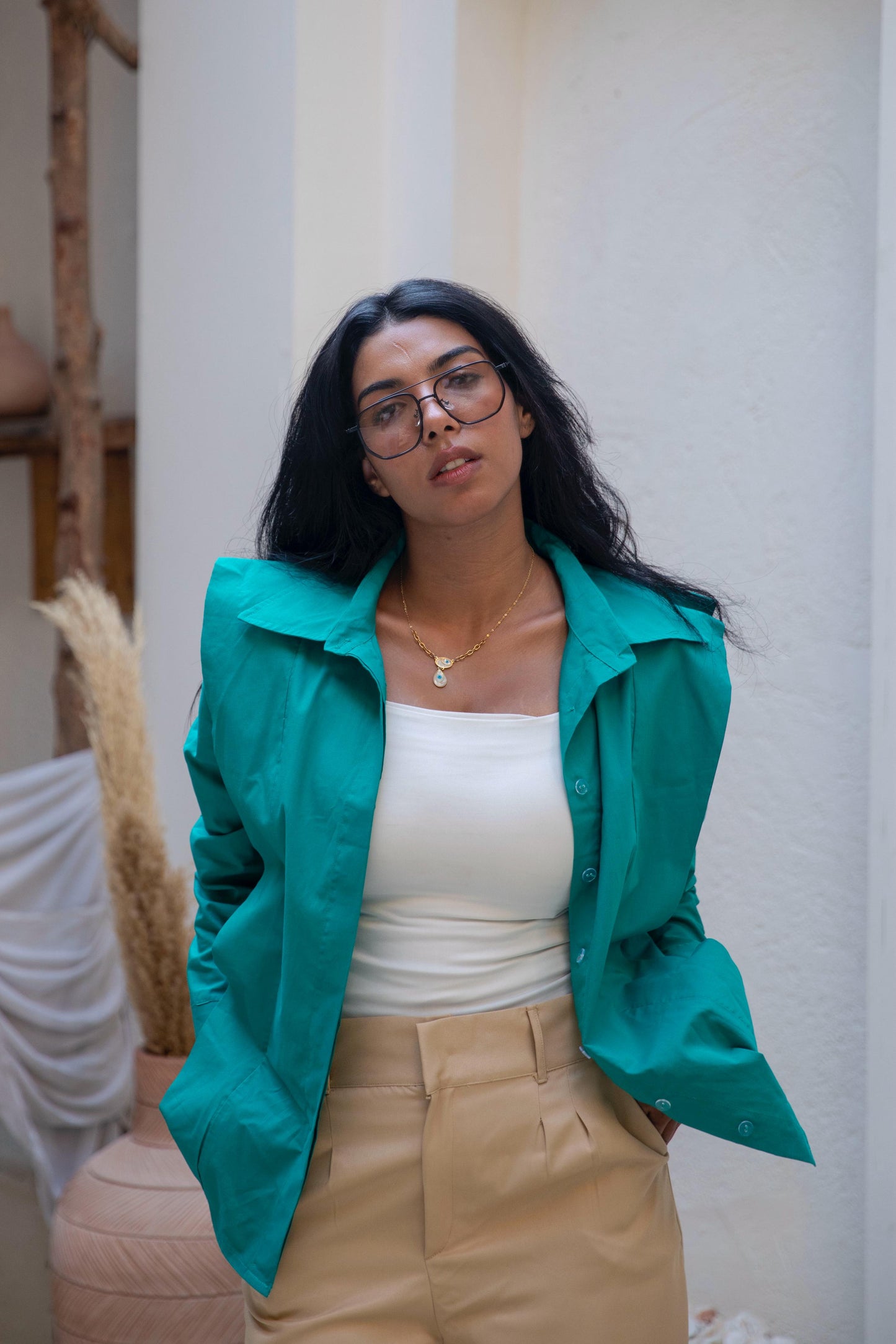 slim shirt in mint