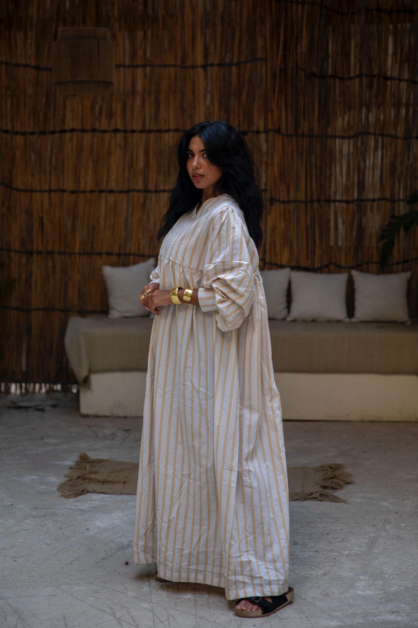 wide stripes dress