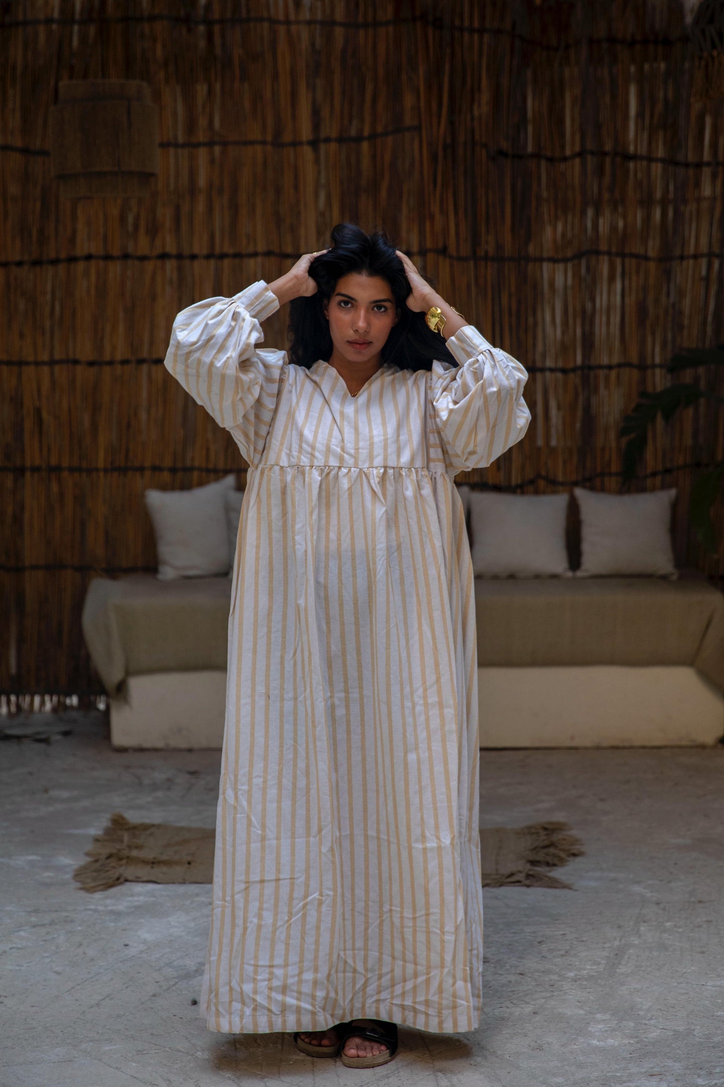 wide stripes dress