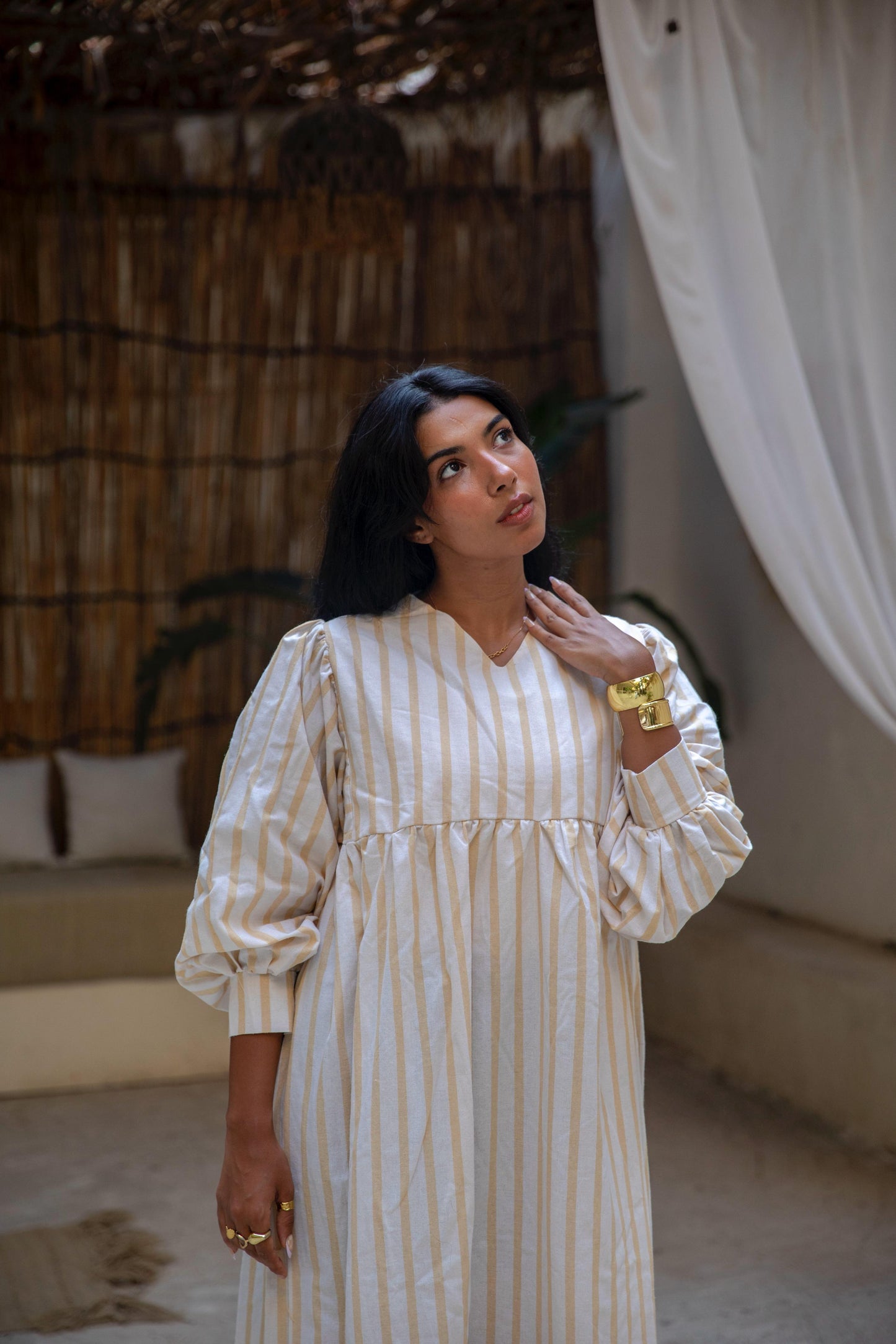 wide stripes dress