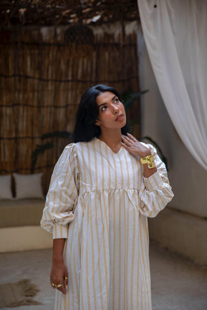 wide stripes dress