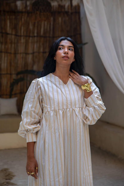 wide stripes dress