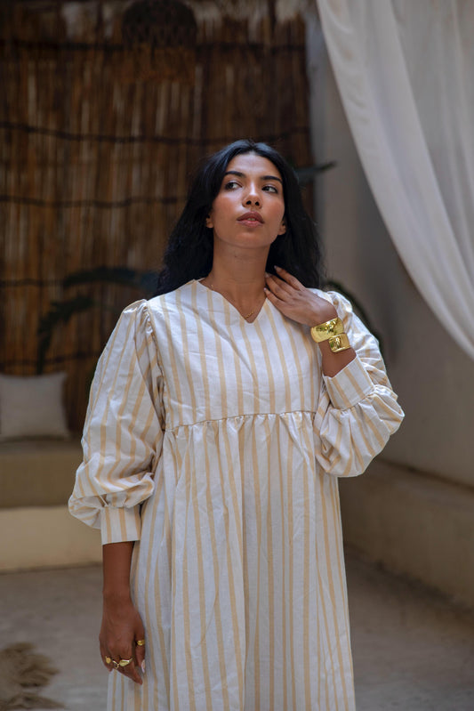 wide stripes dress