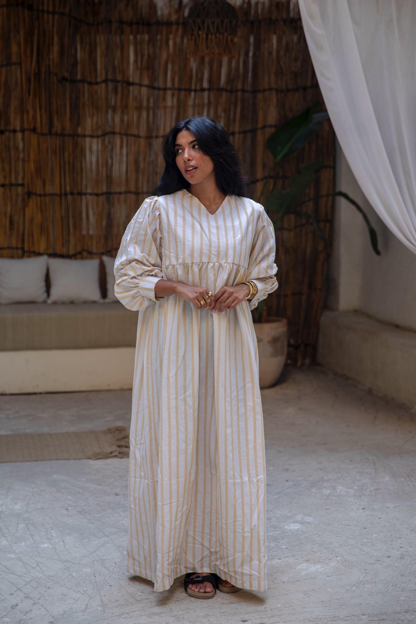 wide stripes dress