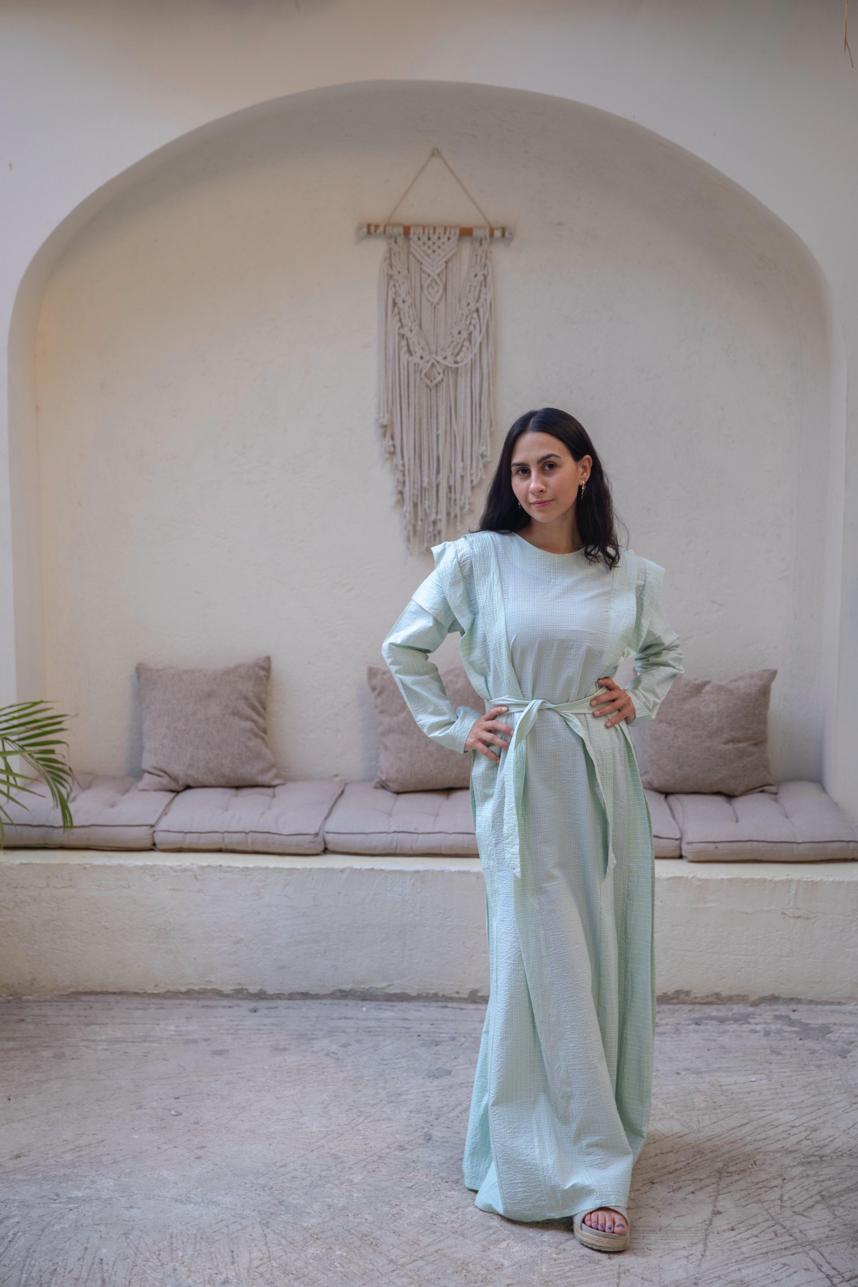 princess dress in mint