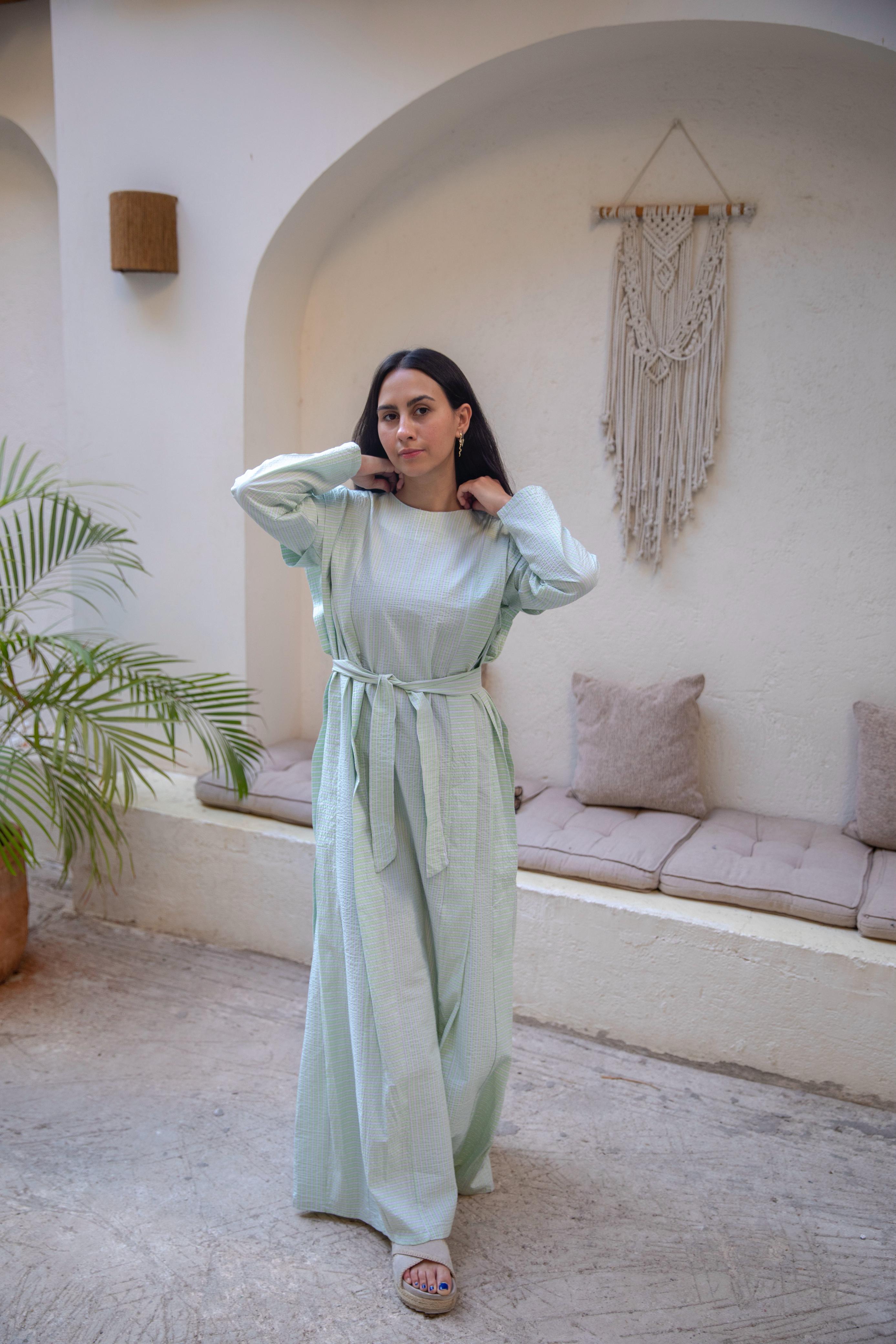 princess dress in mint