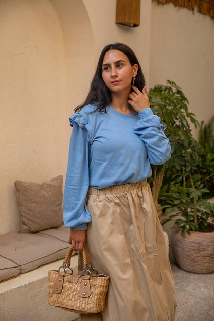 Baloon skirt in beige