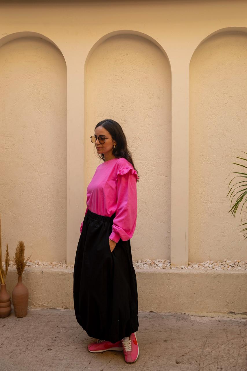 Baloon skirt in black
