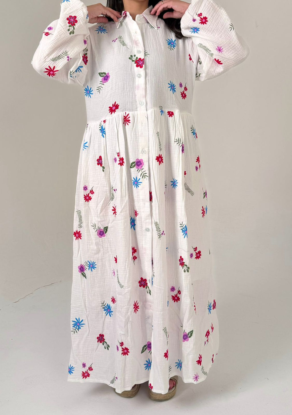 Airy Cotton Maxi Dress