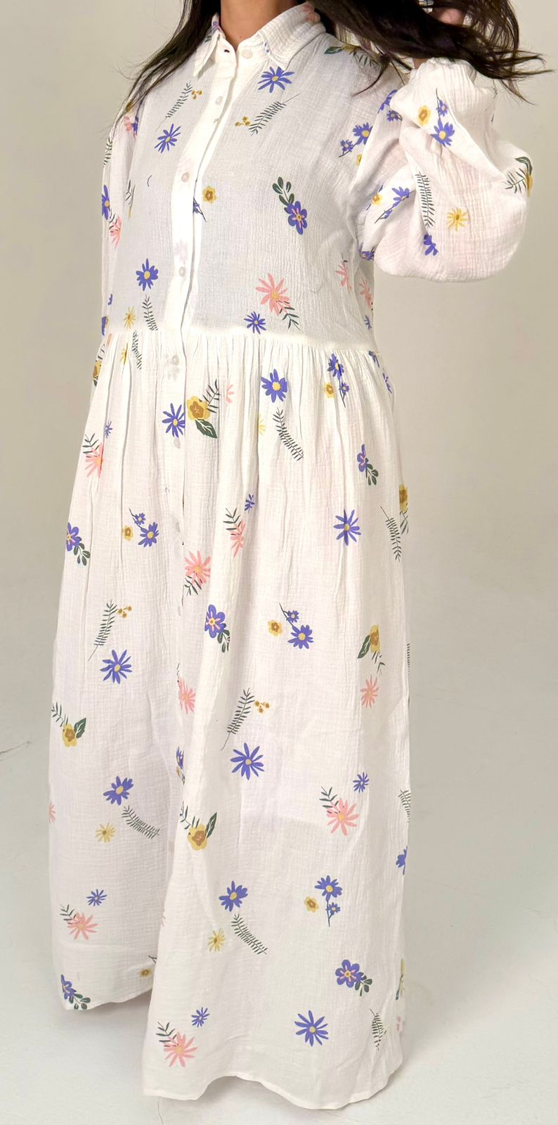 Airy Cotton Maxi Dress