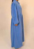 Airy Cotton Maxi Dress - Sky Blue