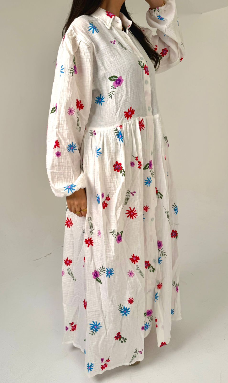 Airy Cotton Maxi Dress