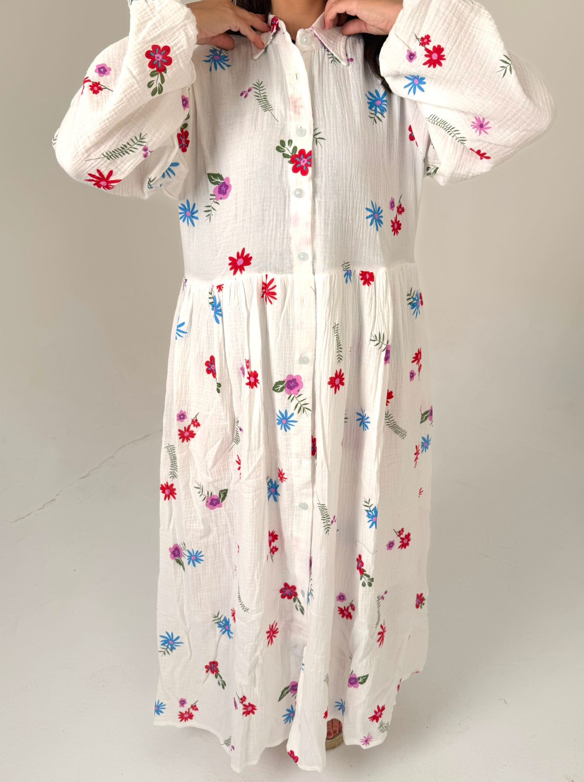Airy Cotton Maxi Dress