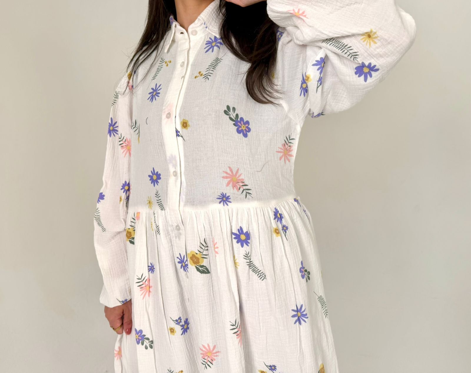 Airy Cotton Maxi Dress