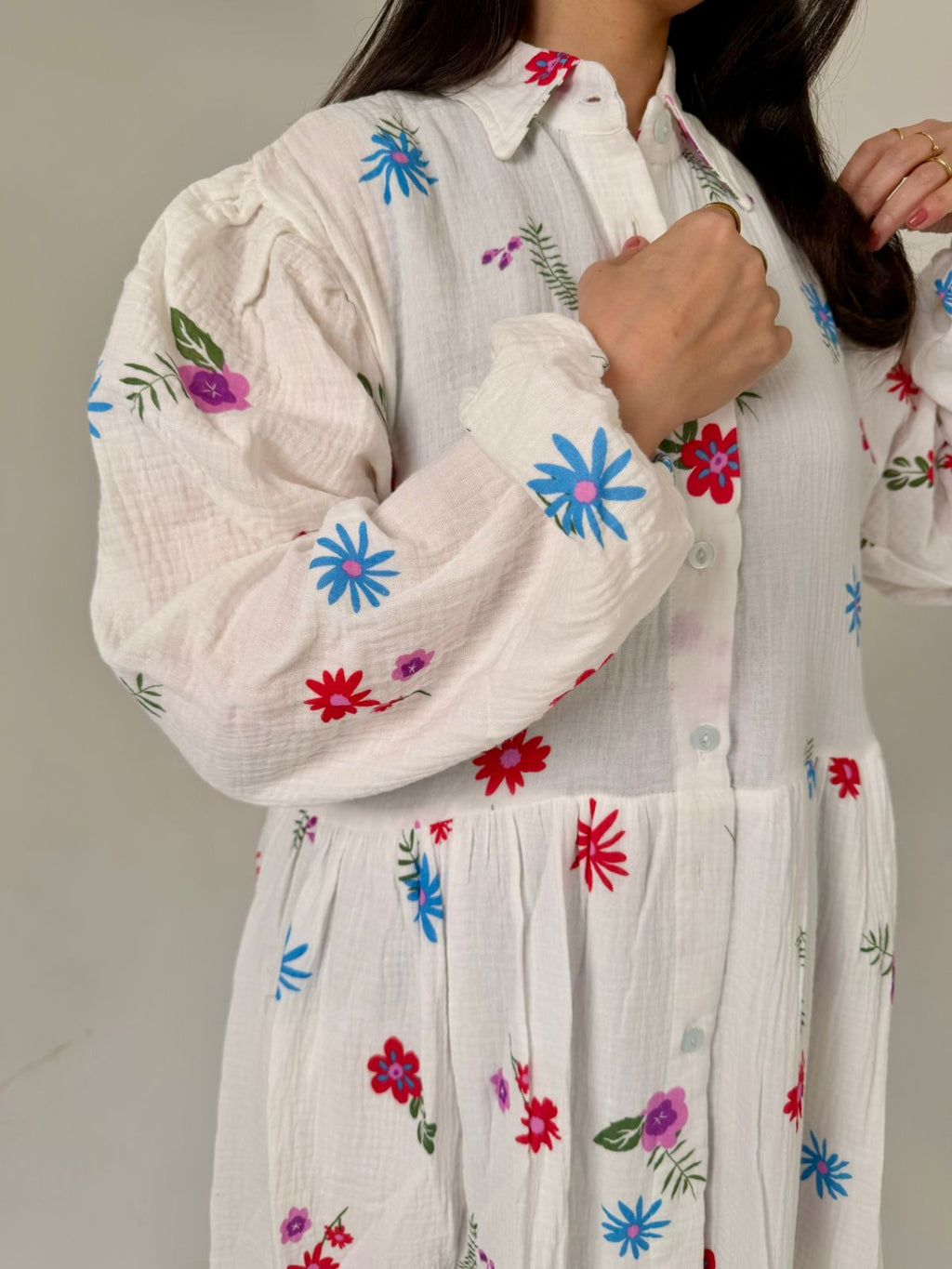 Airy Cotton Maxi Dress