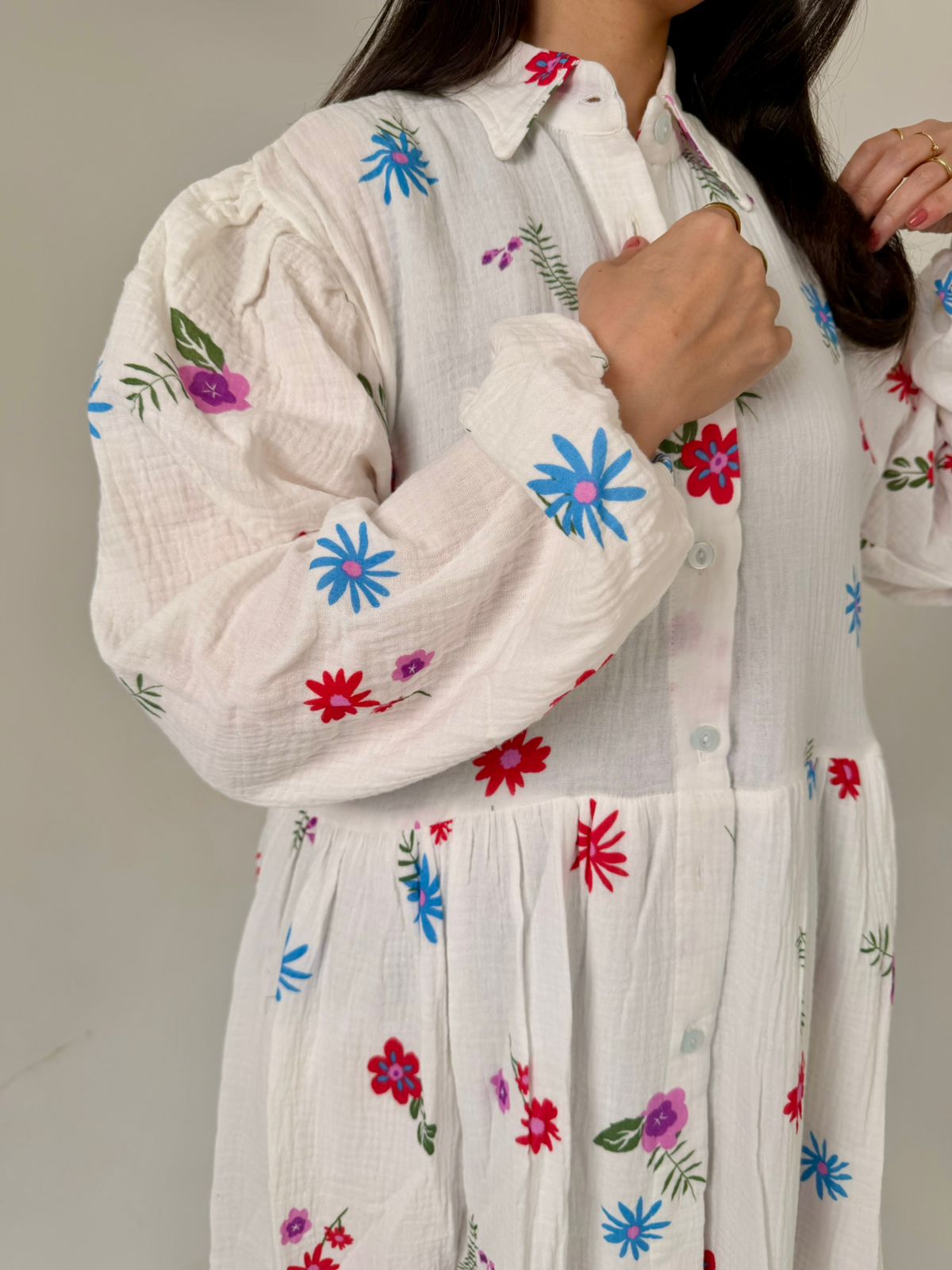 Airy Cotton Maxi Dress