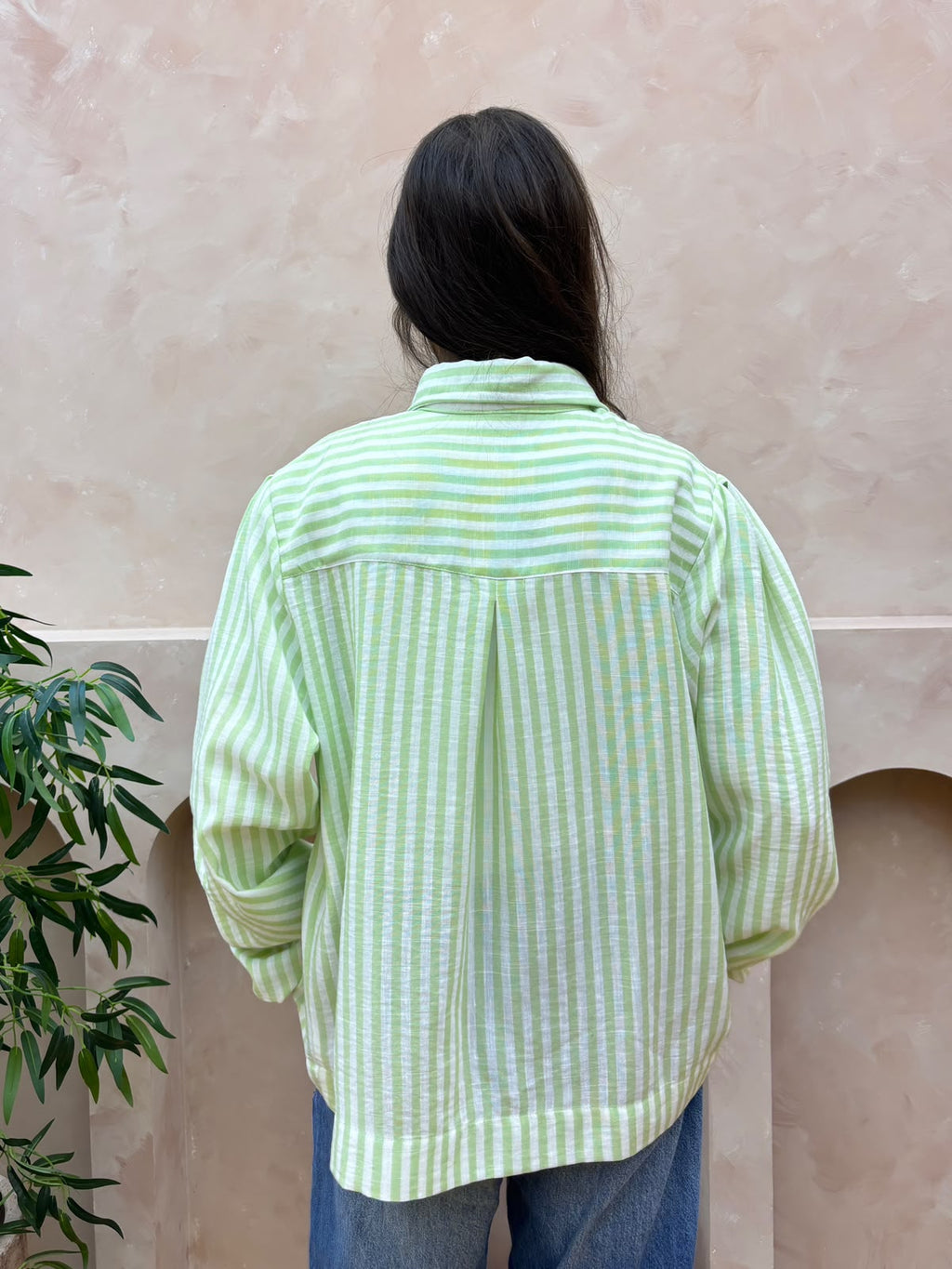 Pistachio Stripe Blouse