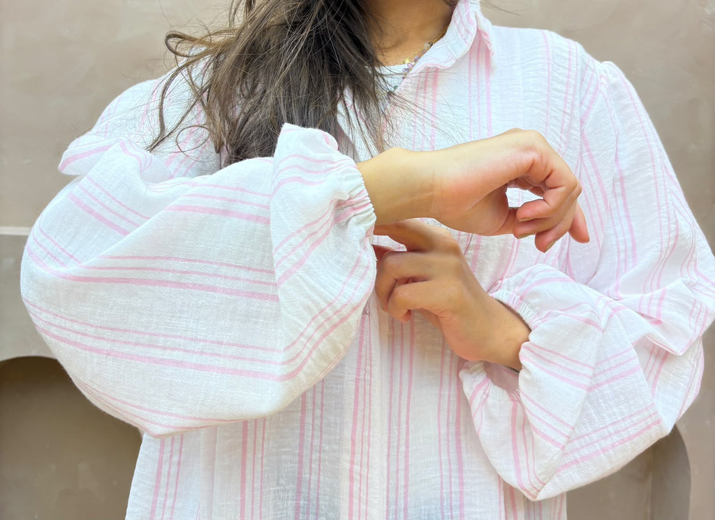 Blush Stripe Blouse