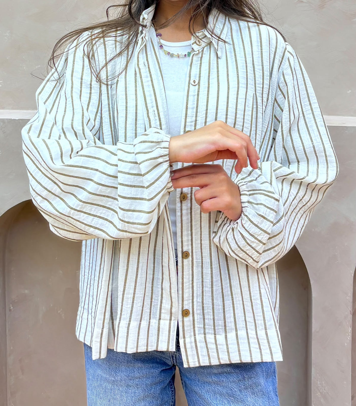 Sand Stripe Blouse