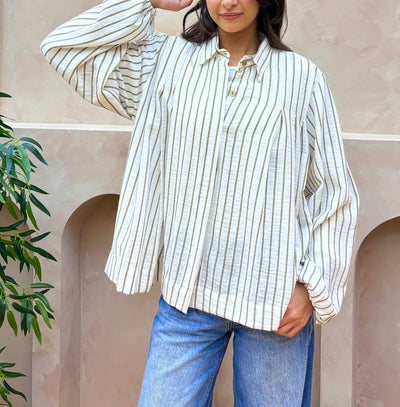 Sand Stripe Blouse