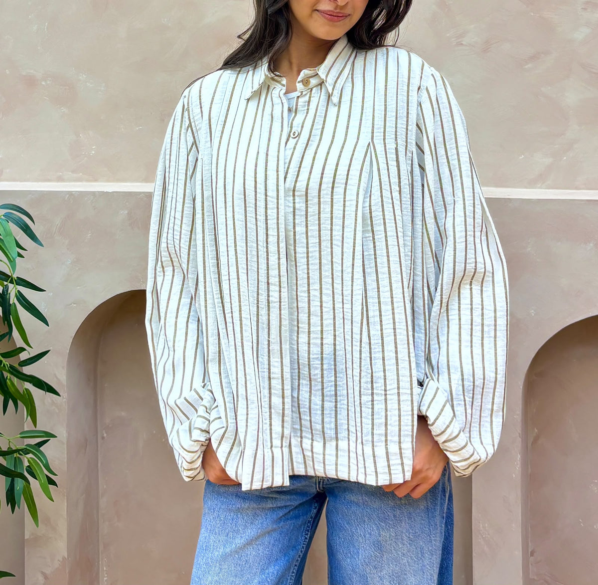 Sand Stripe Blouse