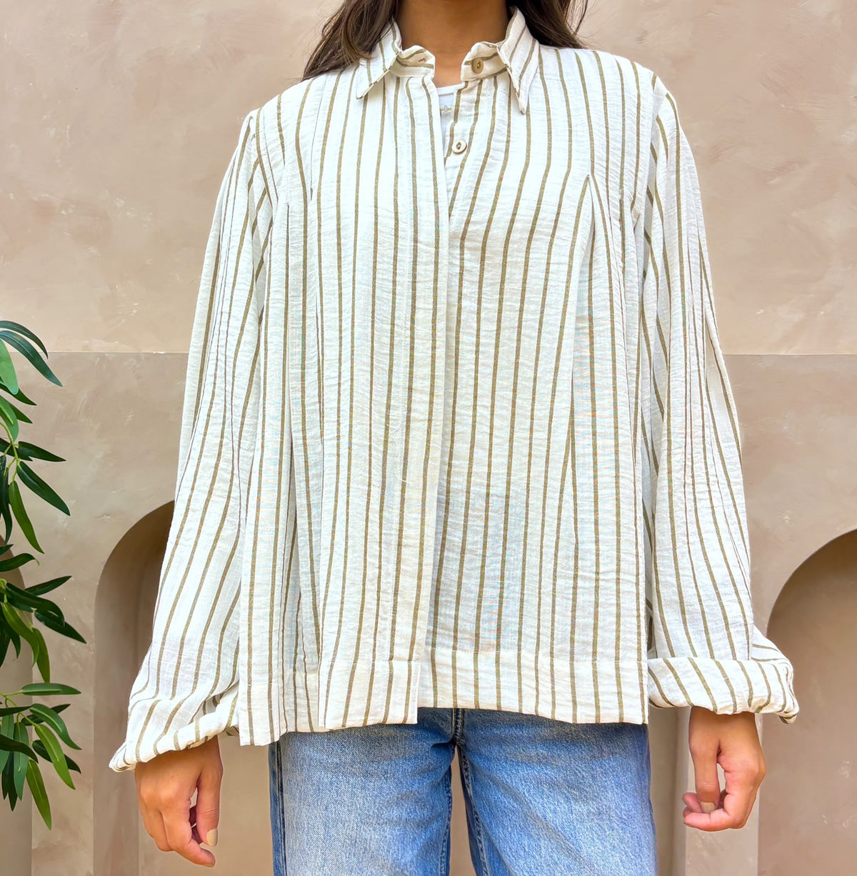 Sand Stripe Blouse