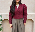 Statement Jacket - Burgundy